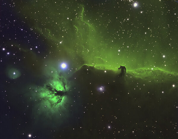 Horse Head Hubble Colors