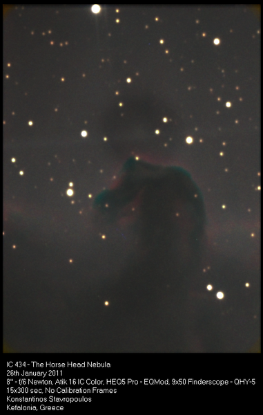 Ic 434 The Horse Head Nebula
