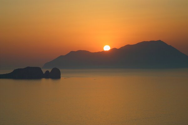 Sunset At Milos Island
