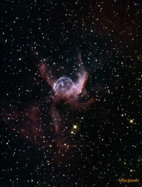 Ngc 2359 Thor's Helmet (close To Natural Colors)