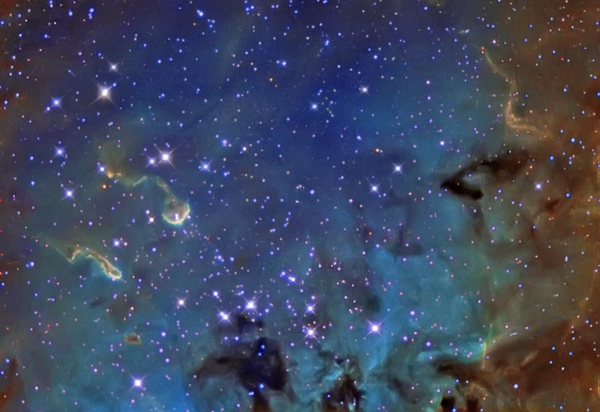 Ic 410 Nebula (hubble Colors)