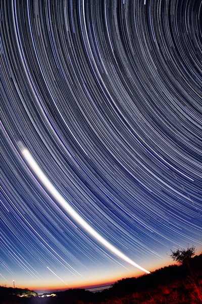 Startrails & Timelapse - Πηλίδα 09 Μαρτίου 2011