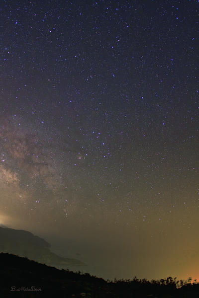Νυχτερινός ουρανός πάνω απο την Παλαιοκαστρίτσα