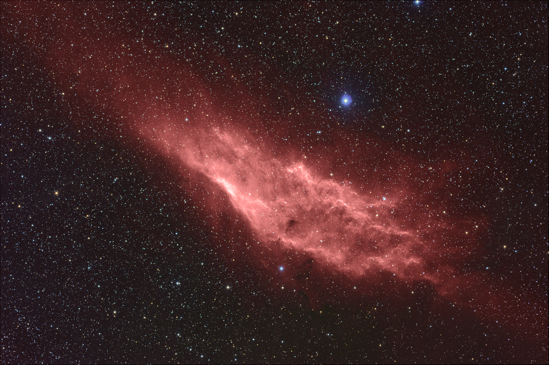 California Nebula  "image Acquisition By Jim Misti"