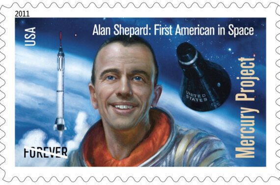 Alan Shepard 50th Anniversary Stamp