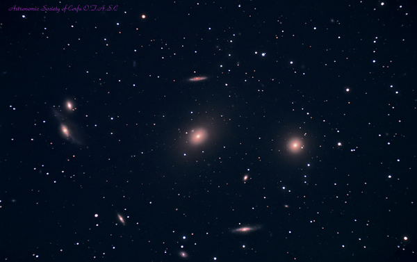 Messier-86, Messier-84 And Companions