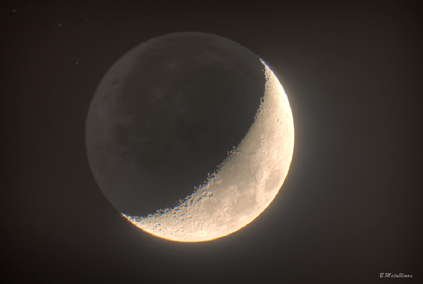 Waxing Crescent Moon, 5.33 Days Old