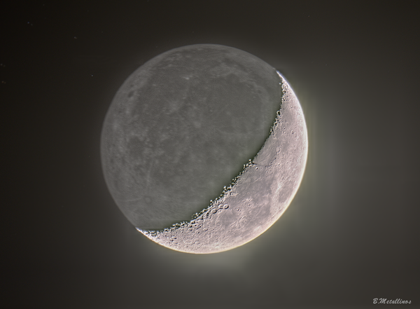 Waxing Crescent Moon, 5.33 Days Old - Hard Version
