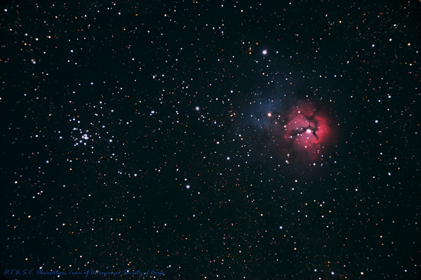 The Trifid Nebula M20 & Open Cluster Messier 21