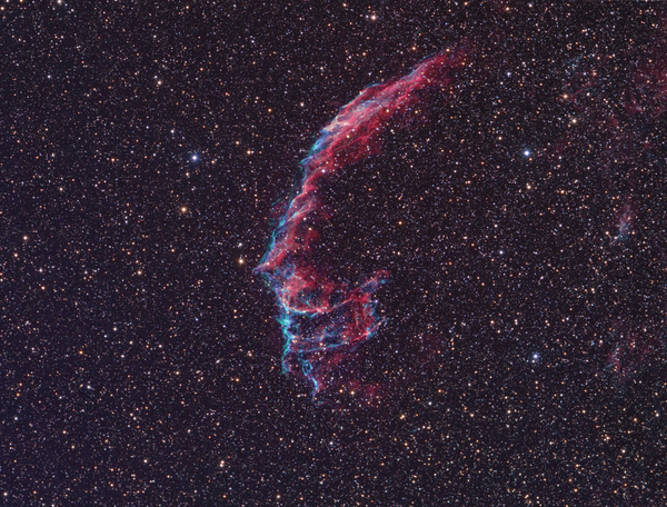Ngc - 6992veil Nebula, Eastern Section (haoiiirgb)