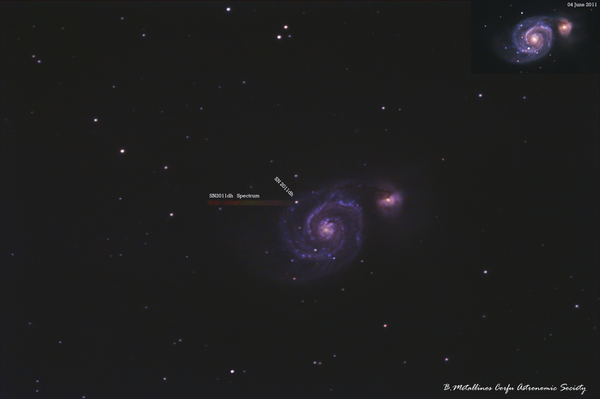 Whirlpool Galaxy M51 & Sn2011dh