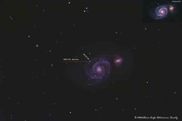 Περισσότερες πληροφορίες για το "Whirlpool Galaxy M51 & Sn2011dh"