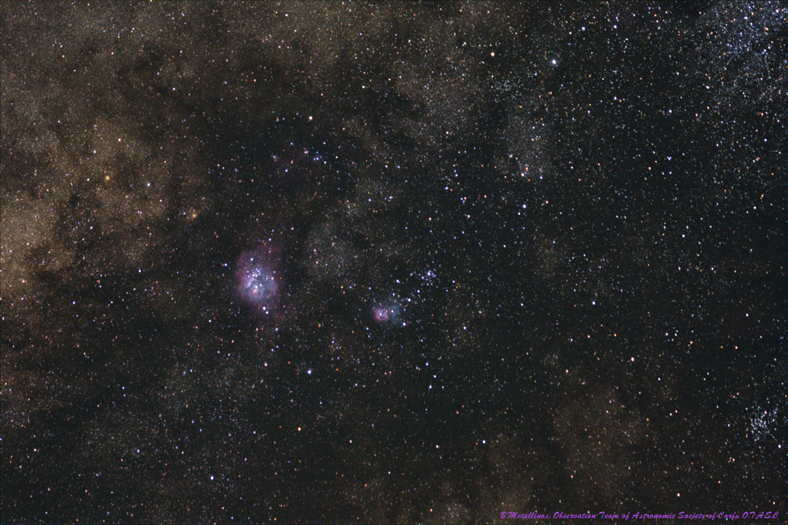 Messier8, Messier20 & Sagittarius Region