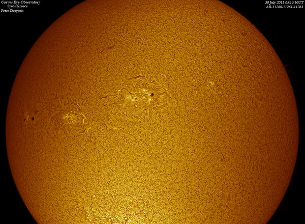 Ο Ηλιακός δίσκος τη...30-07-2011