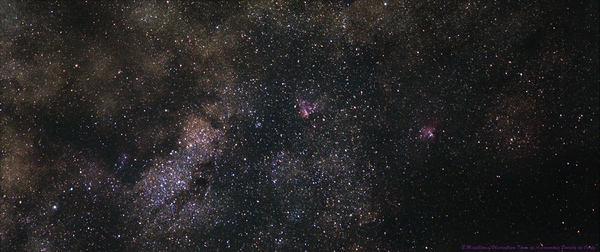 Sagittarius Star Cloud, M24 - M16 & M17 - Wide Field