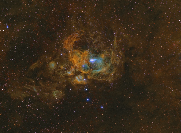 Ngc: 6357 - War & Peace Nebula (hubble Palette)