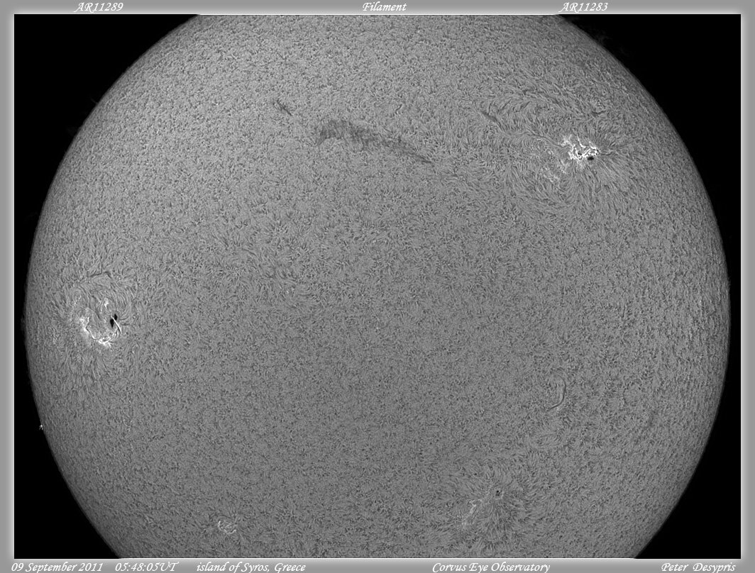 O Ηλιακός δίσκος την... 09-09-2011