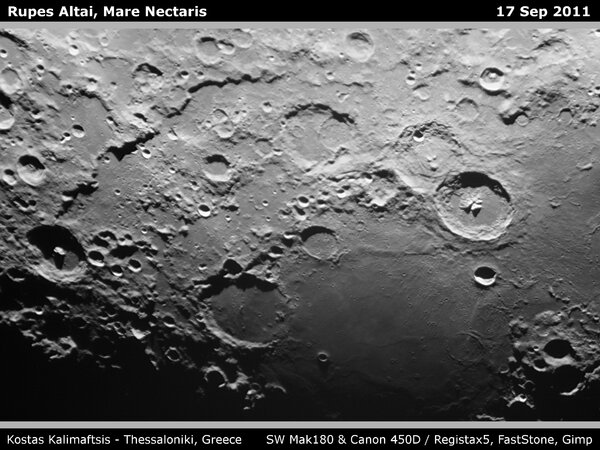 Περισσότερες πληροφορίες για το "Rupes Altai, Mare Nectaris"