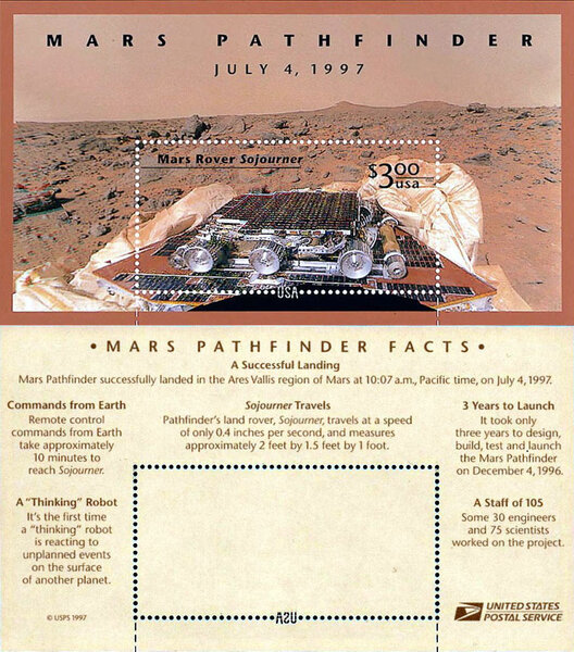 Mars Pathfinder Postage Stamp