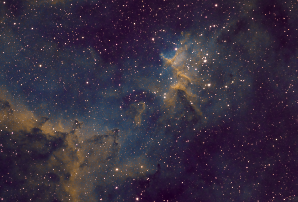 Mel15 (ic1805 Center)  Hubble Palette