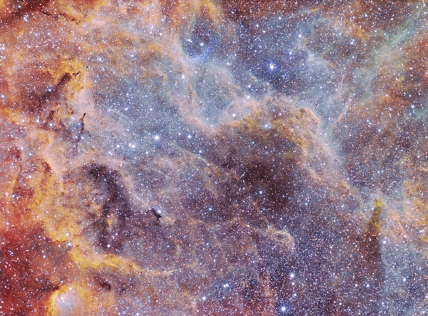 Ngc : 6871 Widefield In Cygnus (hubble Palette)
