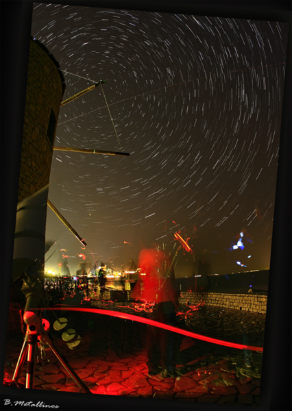 Corfu Garitsa Startrails -  Plubic Observation