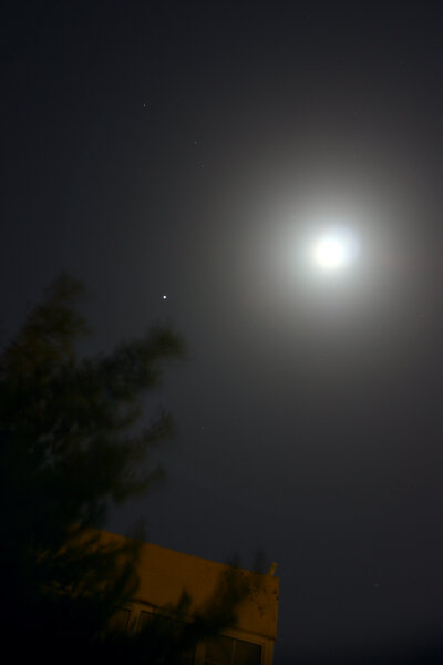 Moon And Jupiter