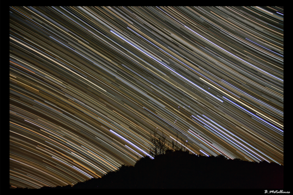 Orion On The Hill Startrails