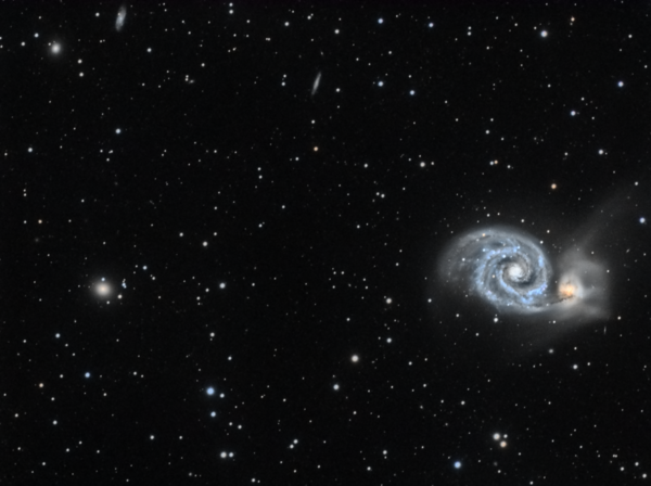 M51 Whirlpool Galaxy και φιλαράκια