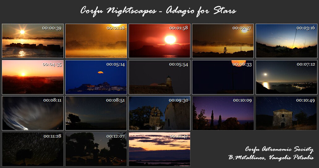 Corfu Nightscapes Timelapse - Adagio For Stars