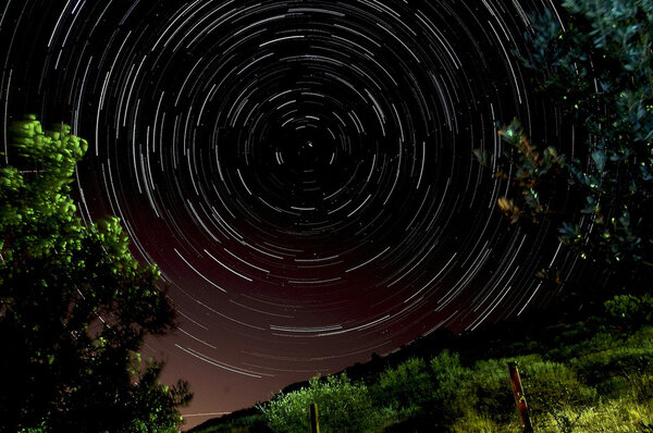 Star Trail, Palaia Fokaia, Gr