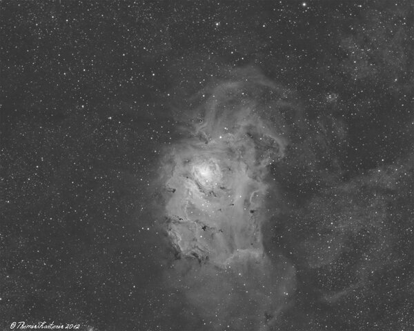 Messier 08 Ha Lagoon Nebula