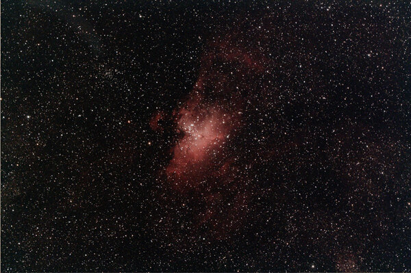 Μ 16 Open Cluster And Emission Nebula
