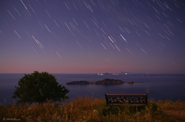 Startrails - Porto Timoni, Corfu