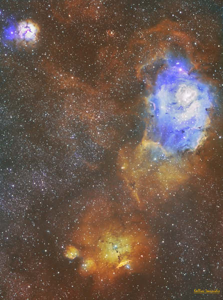 M8,m20,ngc6559,ic1274 Ect...