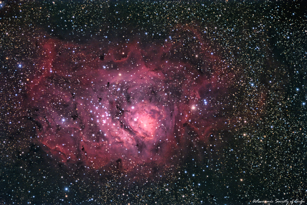 The Lagoon Nebula, Messier8, Ngc 6523