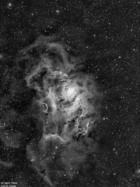 M 8 (lagoon Nebula)  In Ha