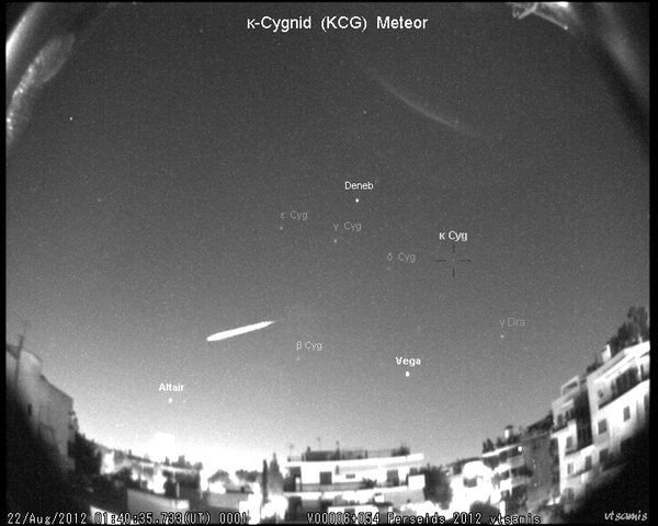 Περισσότερες πληροφορίες για το "κ-Cygnid  (KCG)  Meteor"