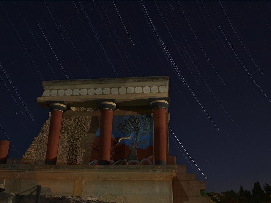 Αστρικές ιχνογραμες και τα αρχαία ερείπια της Κνωσού