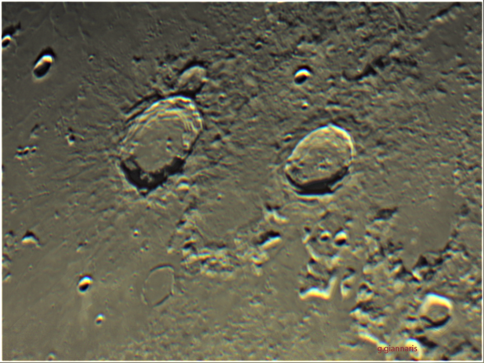 Aristoteles And Eudoxus Photographed On The 20-day-old Moon