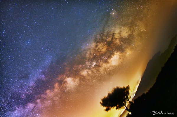 Milkyway And Tree, Palaiokastritsa, Corfu