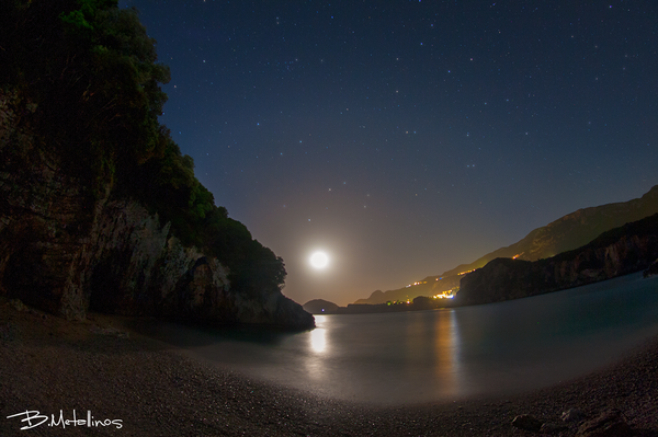 Rovinia By Night, Liapades, Corfu