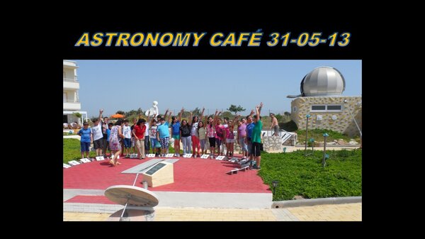 Επίσκεψη σχολείου στο Astronomy Cafe της Ρόδου