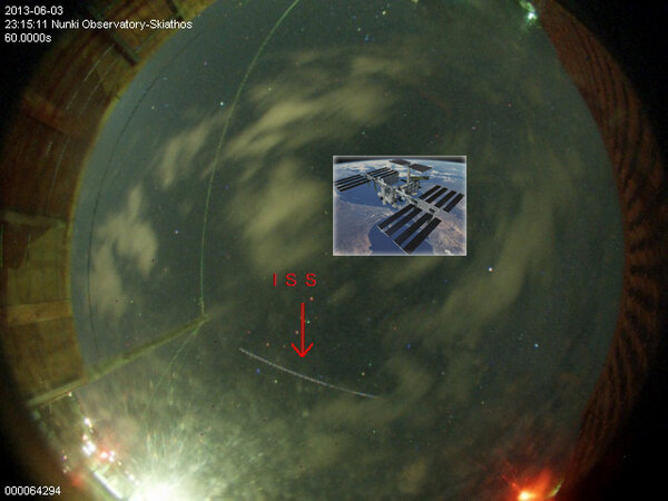 Διέλευση Διαστημικού σταθμού πάνω απο το Αστεροσκοπείο Nunki...