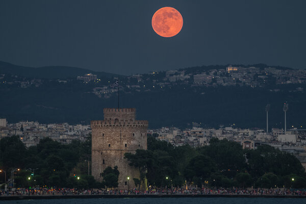 Super Moon στον Λευκό Πύργο