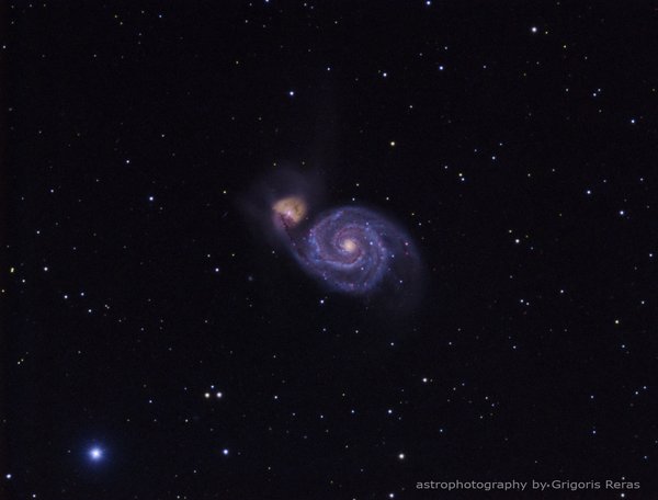 M 51 - Whirpool Galaxy In Lrgb