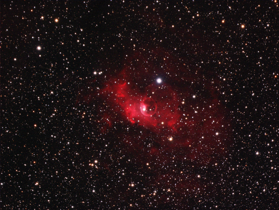 Ngc7635 Bubble Nebula In Hargb