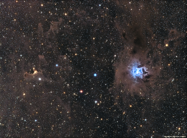 Objects: Vdb141 And Ngc7023 - Ghost And Iris Nebulae In Cepheus