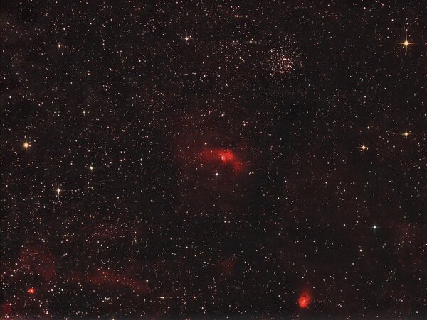 Ngc 7635 - Bubble Nebula In Hahargb