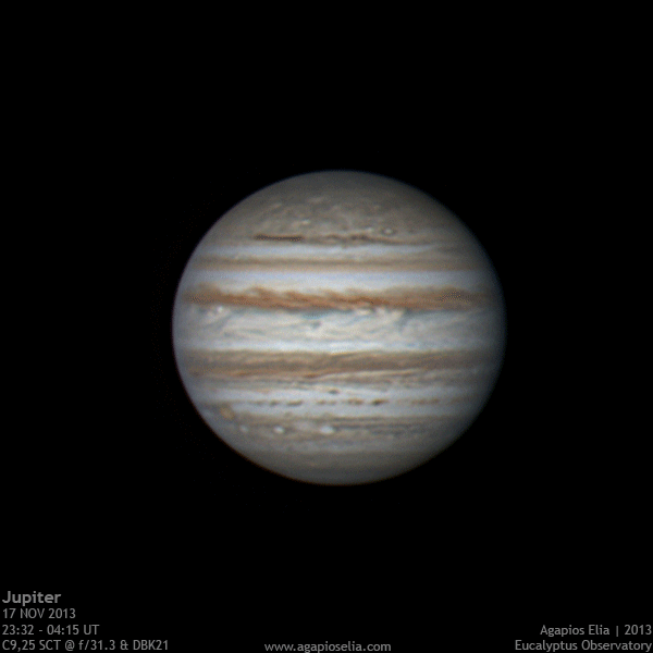 Jupiter 17 Nov 2013 - Animation